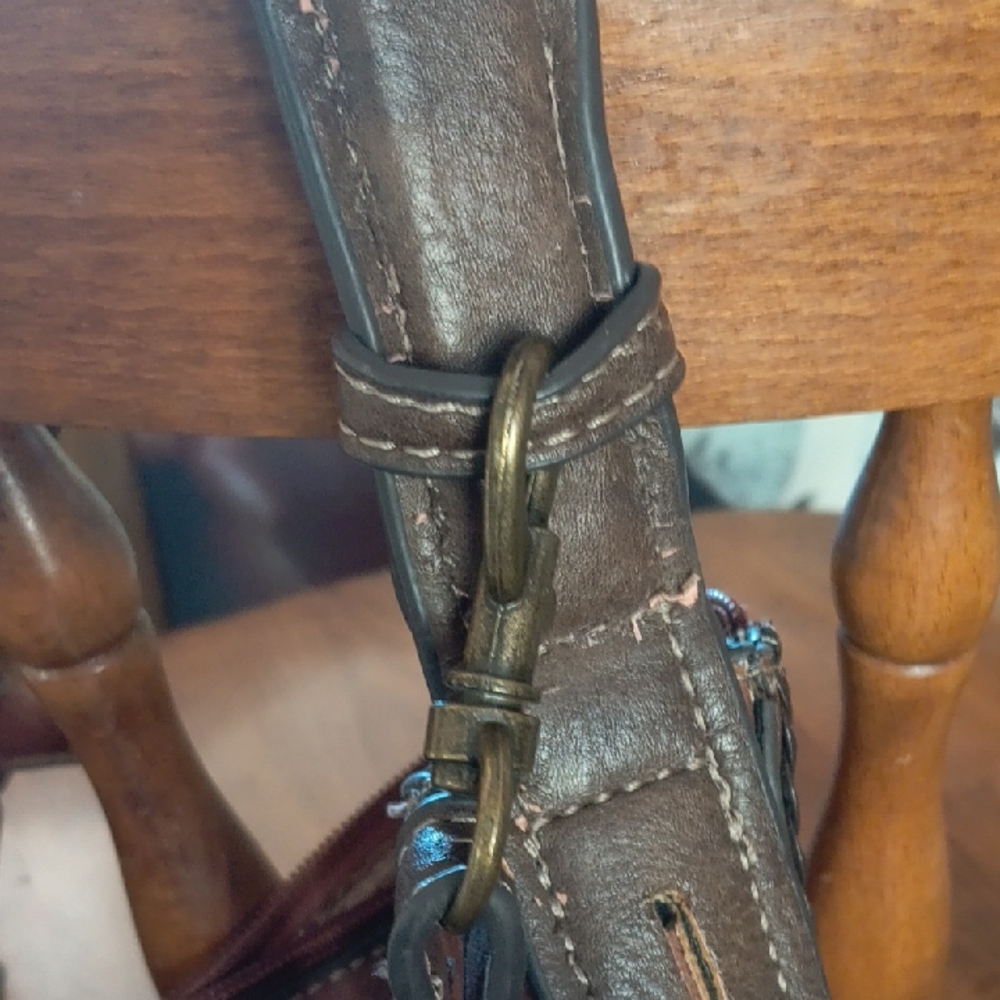 Justin Boots Tan Leather Handbag - Picture 6 of 15